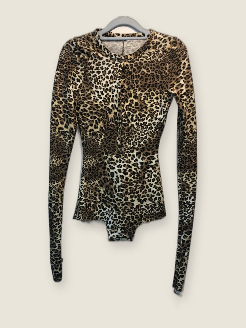 Leopardí body s dlouhým rukávem